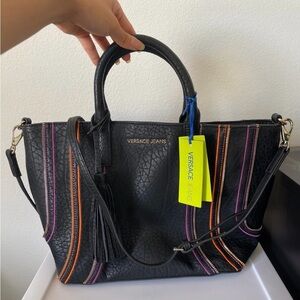 Versace Jeans Black Tote Bag